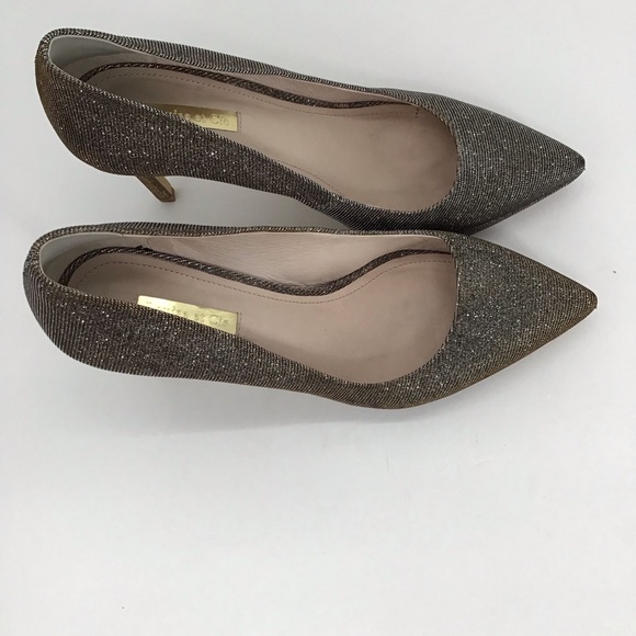 LOUISE Et Cie Women’s Metallic Sparkly Pump Heels Party Gold/Silver Size 8.5 - Picture 4 of 10